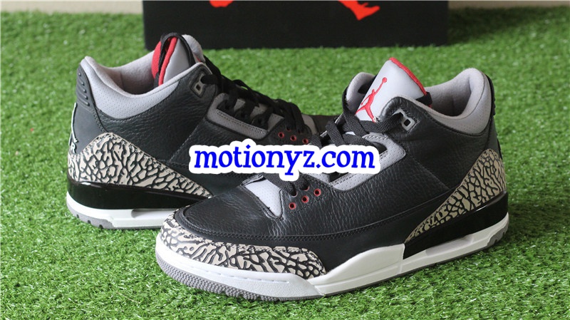 Authentic Air Jordan 3 Retro Black Cement